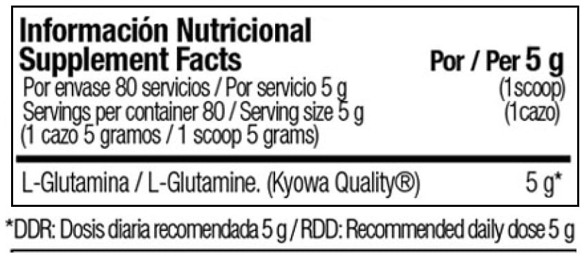 Zoomad One Raw Glutamine - 400 g Unflavoured